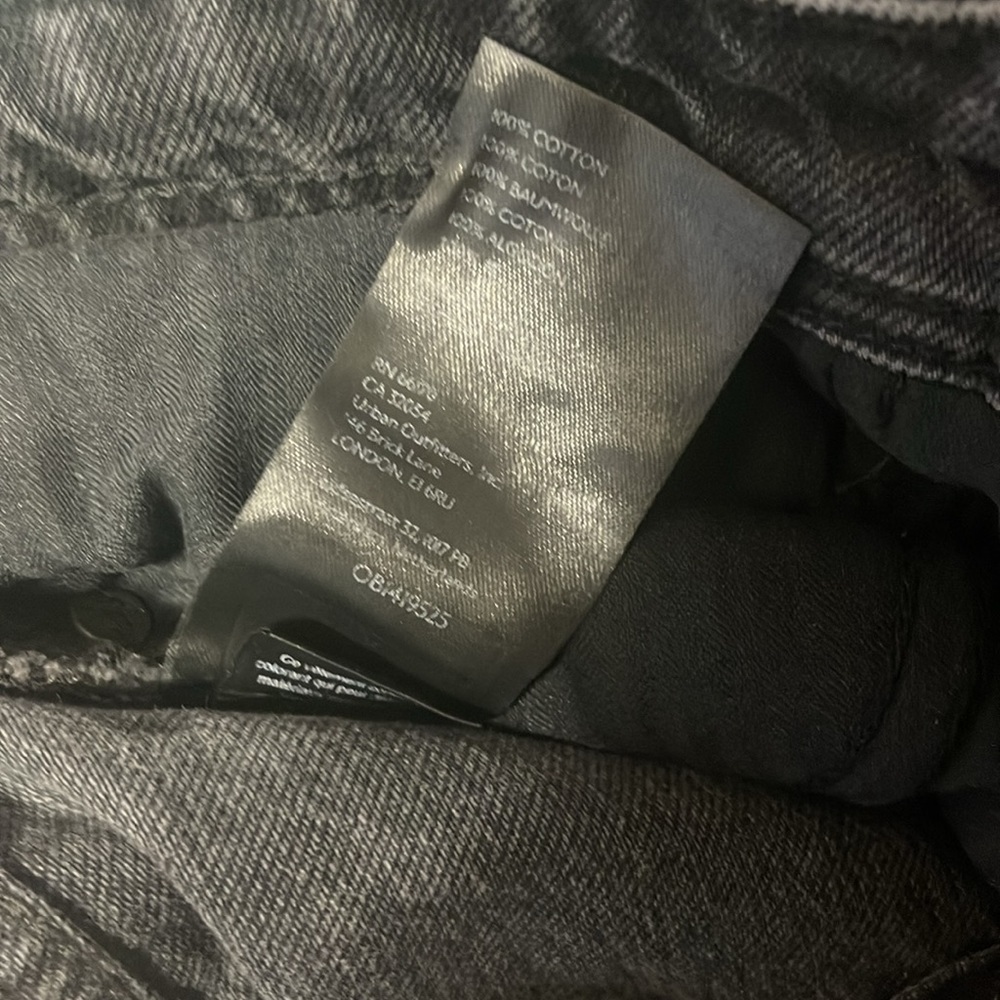 Free People Shelby Boyfriend Jeans in Backseat Black Size 26 - Picture 12 of 12